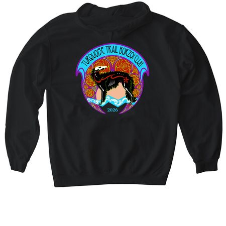 TTBC DDLM - back logo design for zip ups, a Black Gildan Softstyle Pullover Hoodie