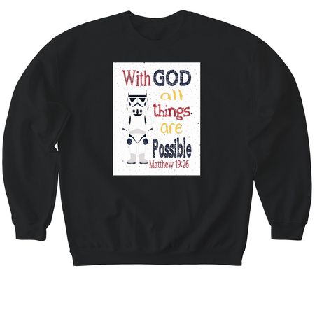 Storm Trooper&nbsp;, a Black Softstyle Crewneck Sweatshirt