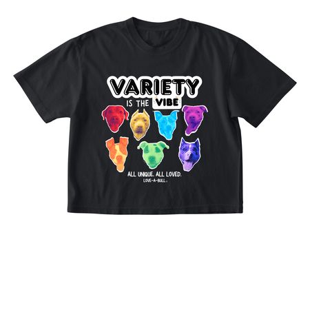 All Unique. All Loved., a Black Comfort Colors Boxy Tee