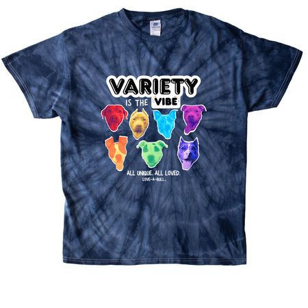 All Unique. All Loved., a Navy Classic Tie Dye Tee