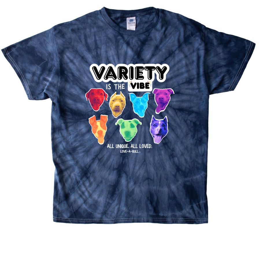 All Unique. All Loved., a Navy Classic Tie Dye Tee