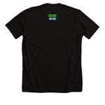 Zen4VO&nbsp;, a Solid Black Blend Premium Unisex Tee (back-view)