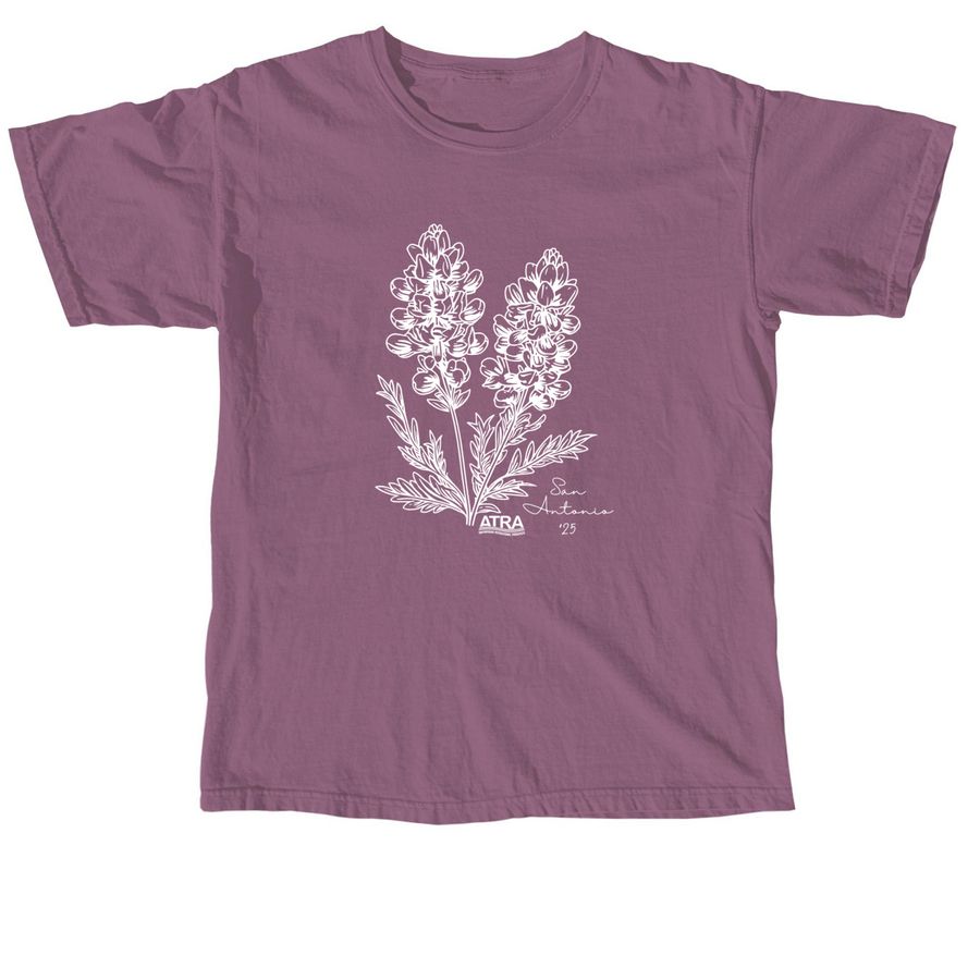 San Antonio Flora + Fauna, a Berry Comfort Colors Unisex Tee