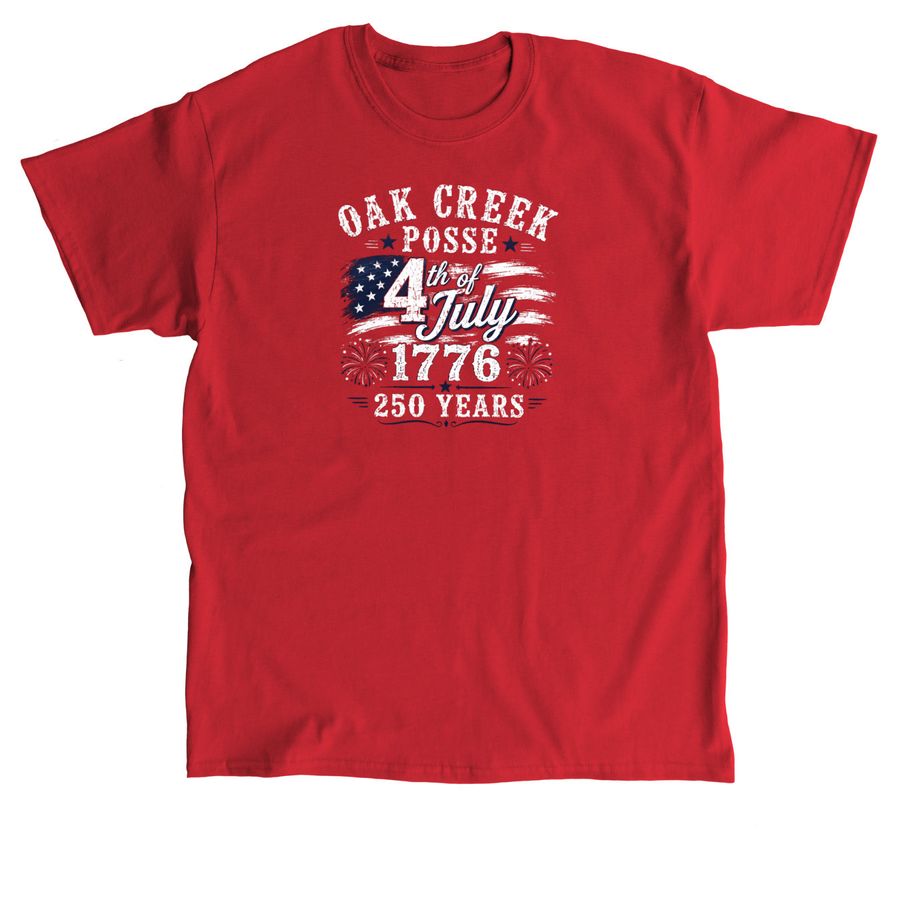 RED 4th of July Shirt, a Red Classic Unisex Tee