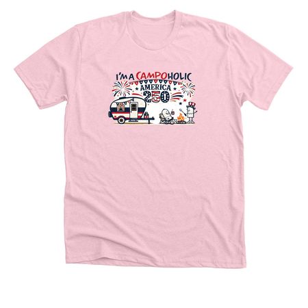 Campholic 250, a Heather Pink Premium Unisex Tee