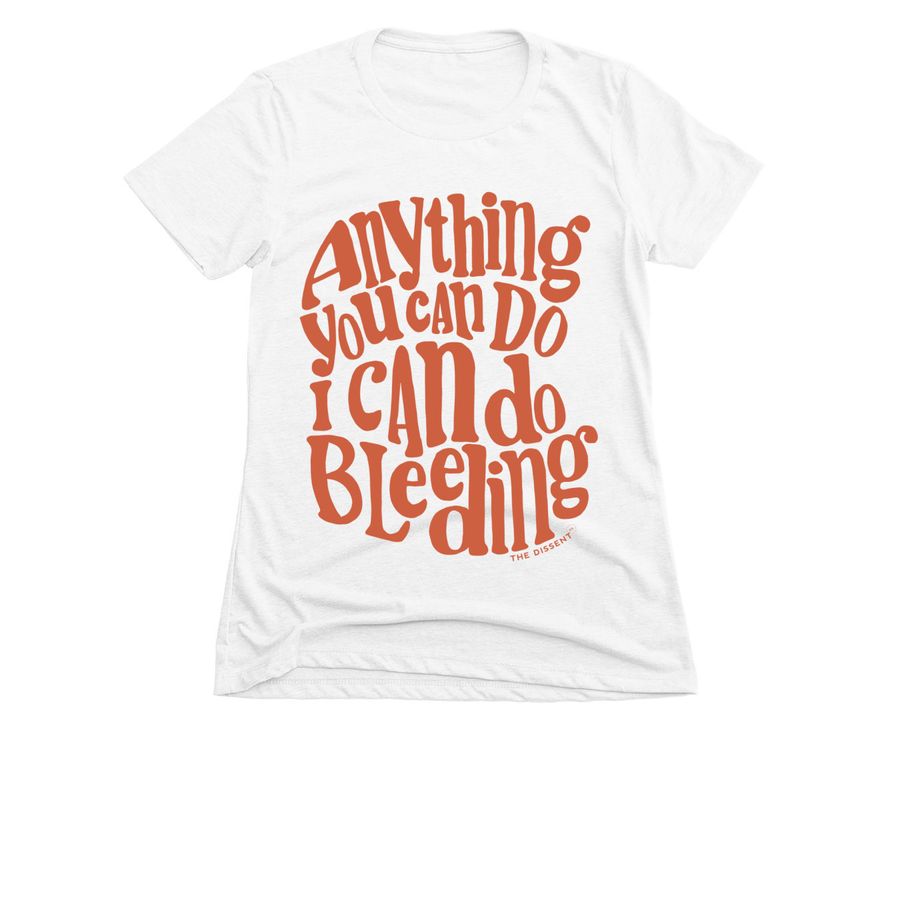 Anything You Can Do (Red) - Tees & Tanks, a White Women's Slim Fit Tee