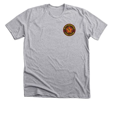 TRUB Badge Logo, a Athletic Heather Premium Unisex Tee