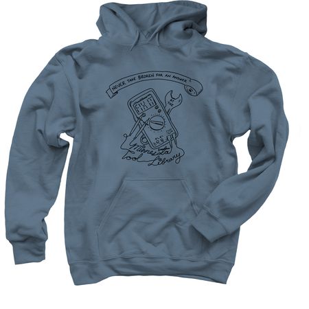 Fix-It, a Indigo Pullover Hoodie