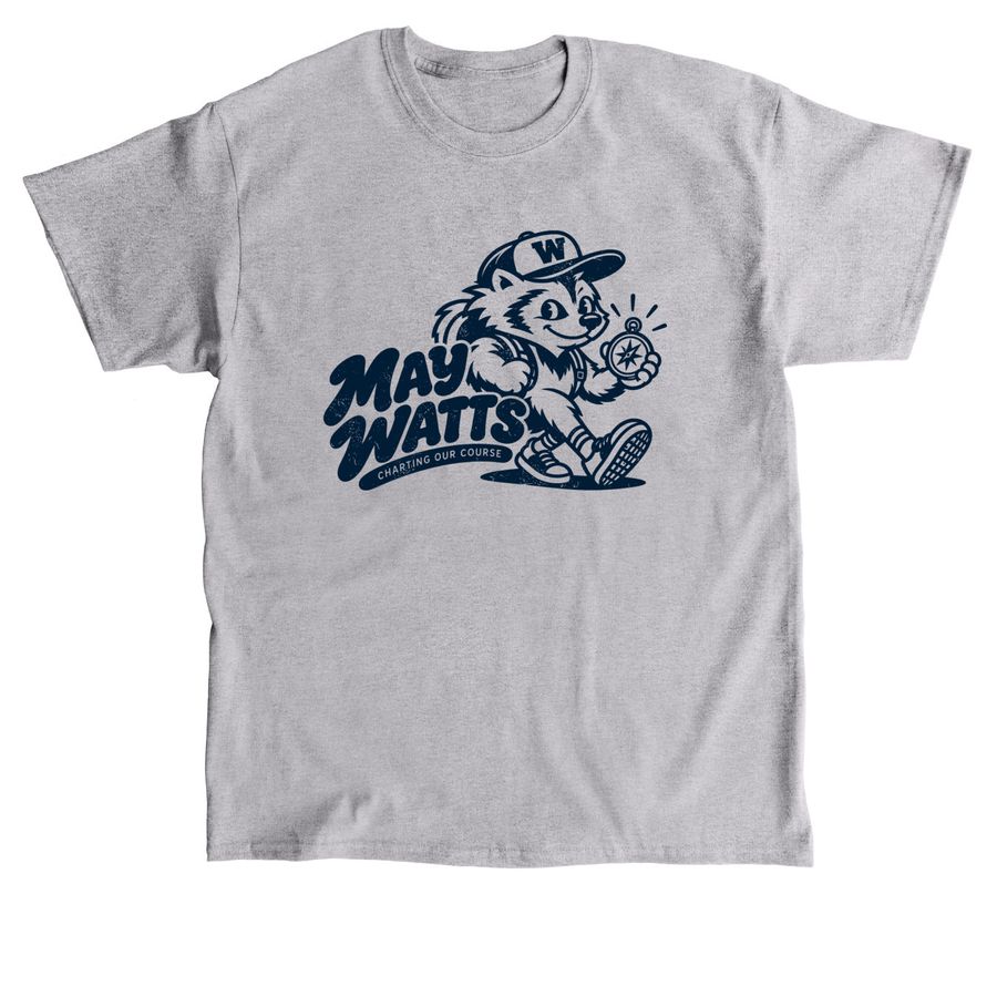 Front Only Design in Navy, a Sport Grey Classic Unisex Tee