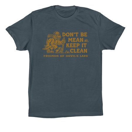 Keep It Clean Shirt&nbsp;(Mustard), a Vintage Navy Premium Cotton Tee