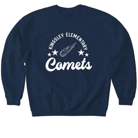 Kingsley Comets T, a Navy Softstyle Crewneck Sweatshirt