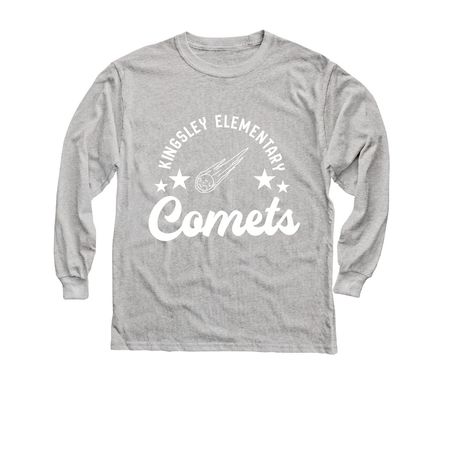 Kingsley Comets T, a Sport Grey Youth Long Sleeve Tee