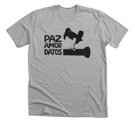 Paz Amor Datos, a Athletic Heather Premium Unisex Tee