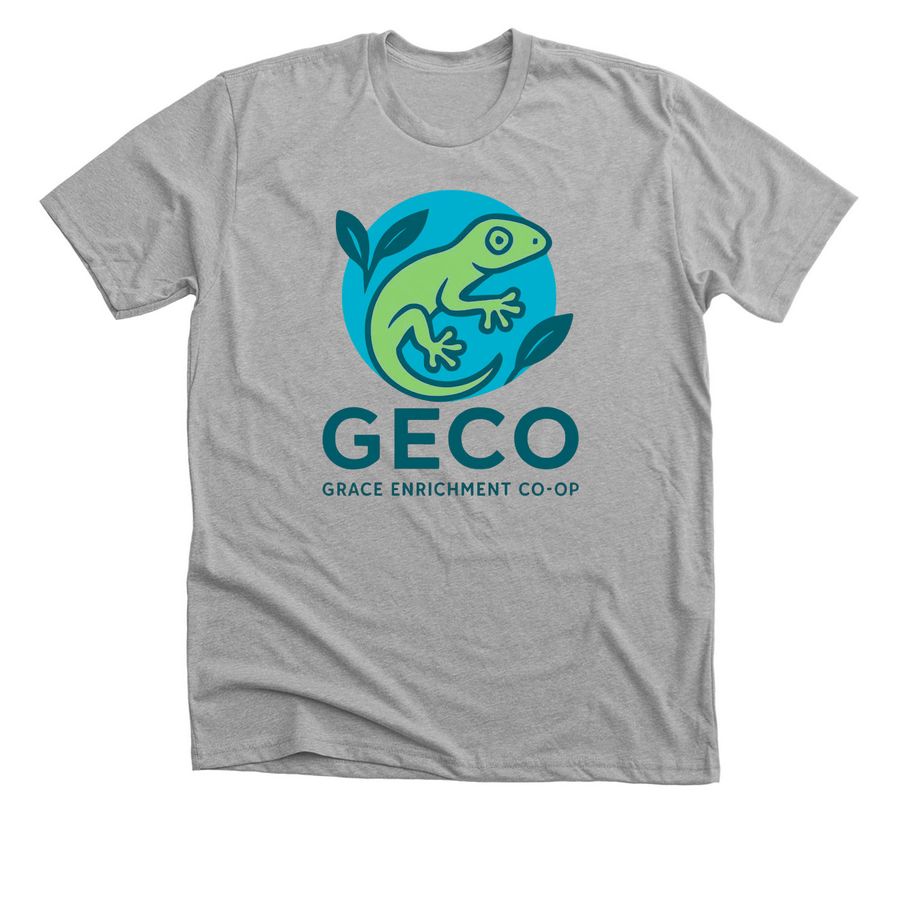 GECO Homeschool T-shirts, a Athletic Heather Premium Unisex Tee