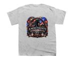 250 Years of America ? 25 Years of KCHP, a Sport Grey Youth Unisex Tee (back-view)