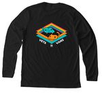 Pride T-Shirt, a Solid Black Blend Premium Long Sleeve Tee (back-view)