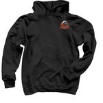 The Cabussy, a Black Pullover Hoodie (back-view)