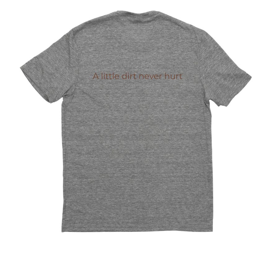 DaVinci Waldorf School Spirit Wear, a Aluminum Grey Allmade Eco Triblend Unisex Tee (back-view)