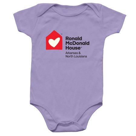 Ronald McDonald House Baby Onesies, a Lavender Infant Onesie