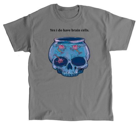 Yes i have brain cells, a Charcoal Classic Unisex Tee