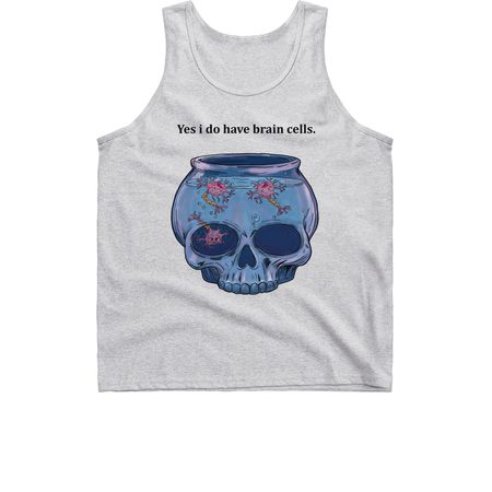 Yes i have brain cells, a Sport Grey Classic Unisex Tank Top