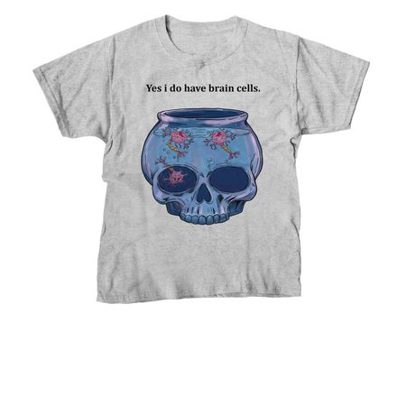 Yes i have brain cells, a Sport Grey Youth Unisex Tee