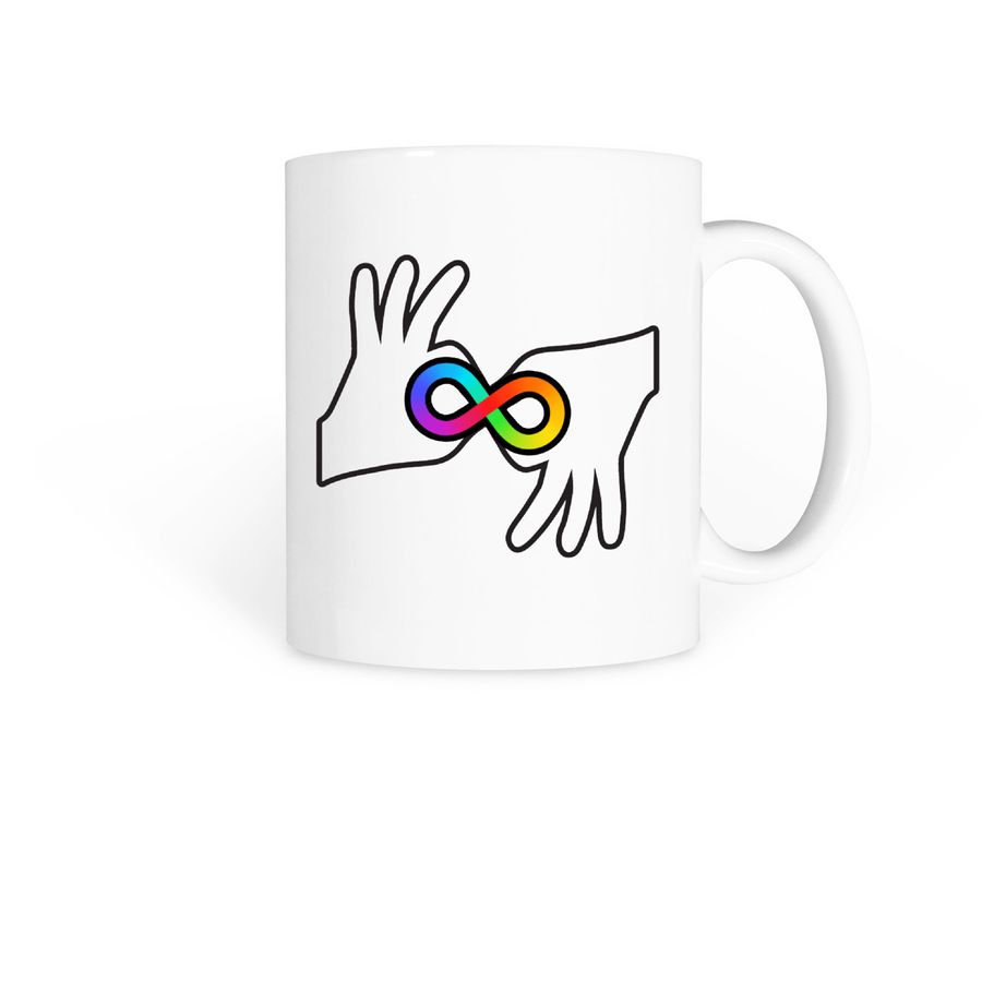 SLIneurodiversity "Super Power" Mug, a White Coffee Mug