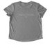 "The Love of Dogs" White Tee, a Aluminum Grey Allmade Eco Triblend Women?s Scoop Neck Tee (back-view)