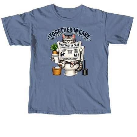 Cats for a cause, a Blue Jean Comfort Colors Unisex Tee