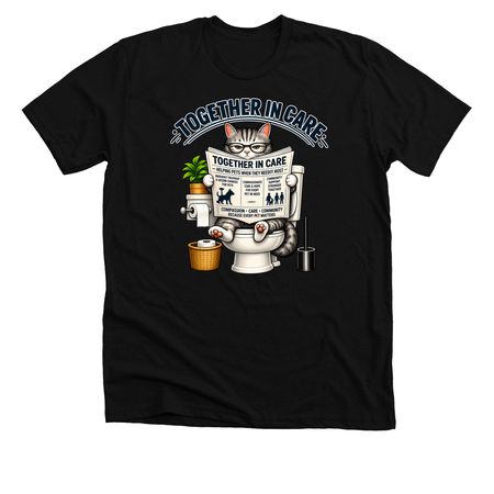 Cats for a cause, a Solid Black Blend Premium Unisex Tee