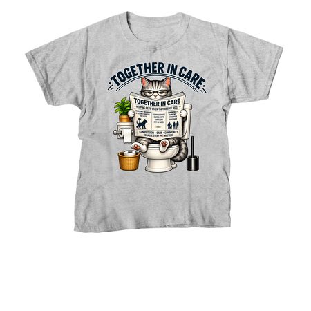 Cats for a cause, a Sport Grey Youth Unisex Tee