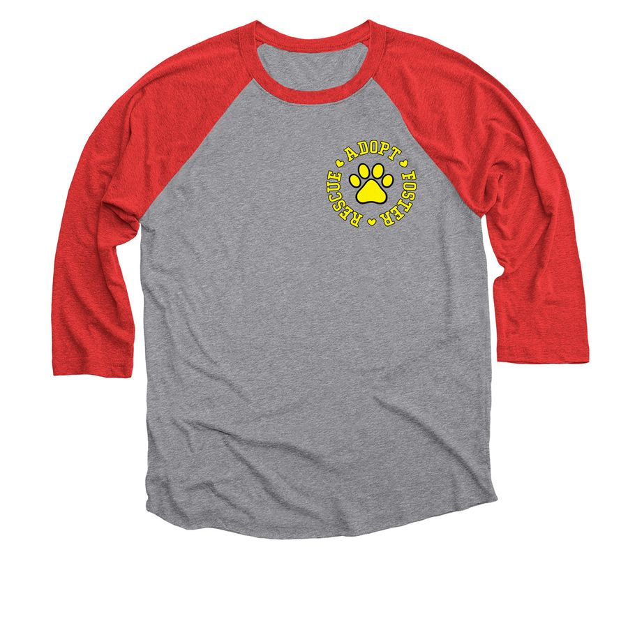 Limited Edition Anniversary ? Sleeve Tee, a Red and Premium Heather 3/4 Sleeve Baseball Tee