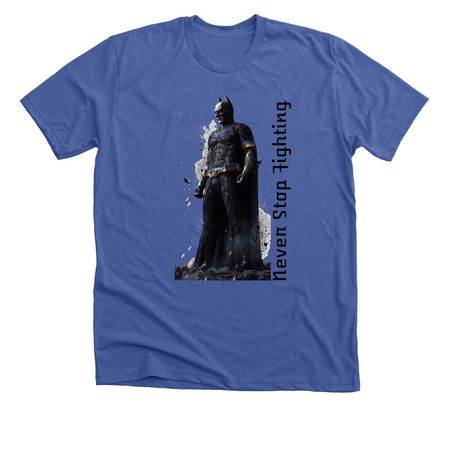 Heroes Never Quit, a Solid True Royal Premium Unisex Tee
