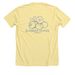 Blueberry Vintage Co, a Heather Yellow Gold Premium Unisex Tee (back-view)