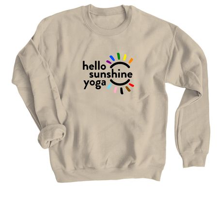 Love is Love - black logo, a Sand Crewneck Sweatshirt
