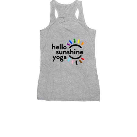 Love is Love - black logo, a Athletic Heather Women's Racerback