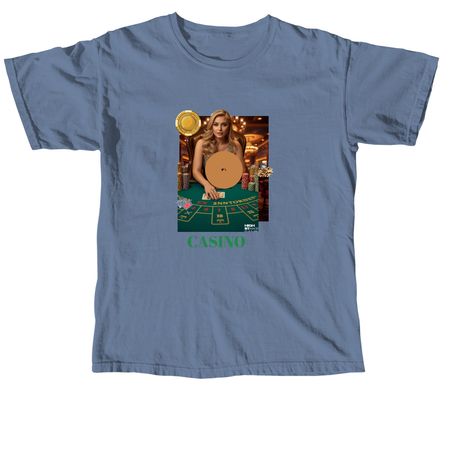 CASINO, a Blue Jean Comfort Colors Unisex Tee