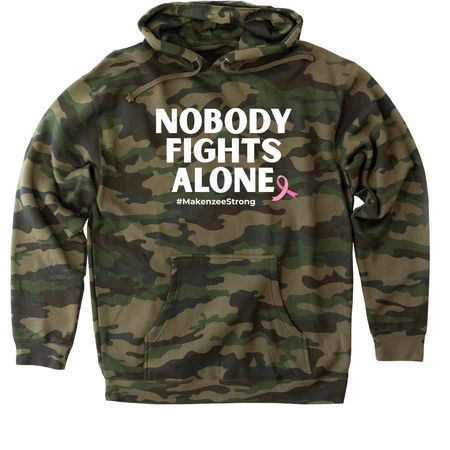 #MakenzeeStrong Camo Pullover Sweatshirt&nbsp;, a Forest Camo Heavyweight Camo Pullover Hoodie