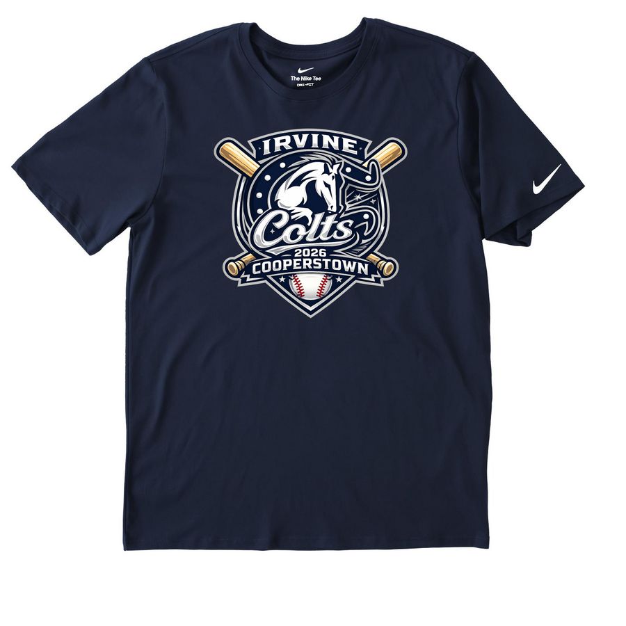 Colts Cooperstown Nike Dri-Fit, a College Navy Nike Dri-FIT Jersey Blend Performance Tee