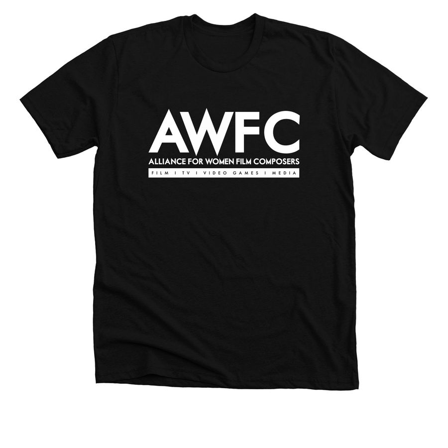 AWFC Apparel Classic Logo, Summer 2026, a Solid Black Blend Premium Unisex Tee