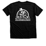 TAP 75th Anniversary Shirts, a Black Heather Premium Unisex Tee (back-view)