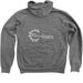 New Year New Logo, a Deep Heather Zip Up Hoodie (back-view)