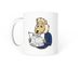The Signal, a White Coffee Mug (back-view)