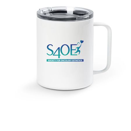 S4OE Mug, a White Stainless Steel Travel Mug
