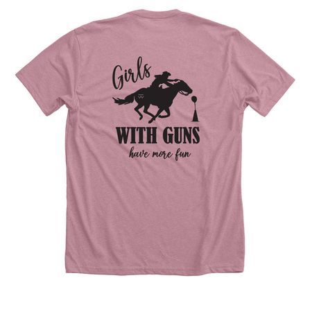 Girls with Guns, Have More Fun ?&nbsp;, a Heather Orchid Premium Unisex Tee