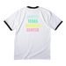 see you soon, raccoon, a White/ Jet Black Cotton Ringer Tee (back-view)