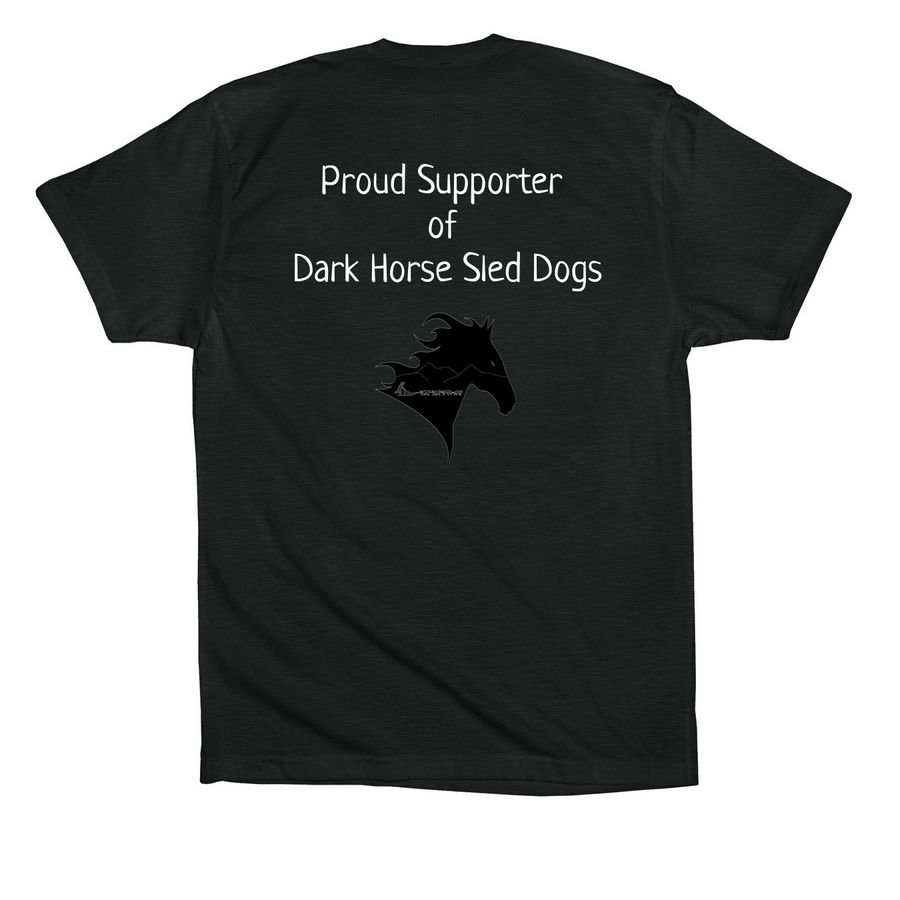 Alaskan Flat Tire, a Vintage Black Premium Cotton Tee (back-view)