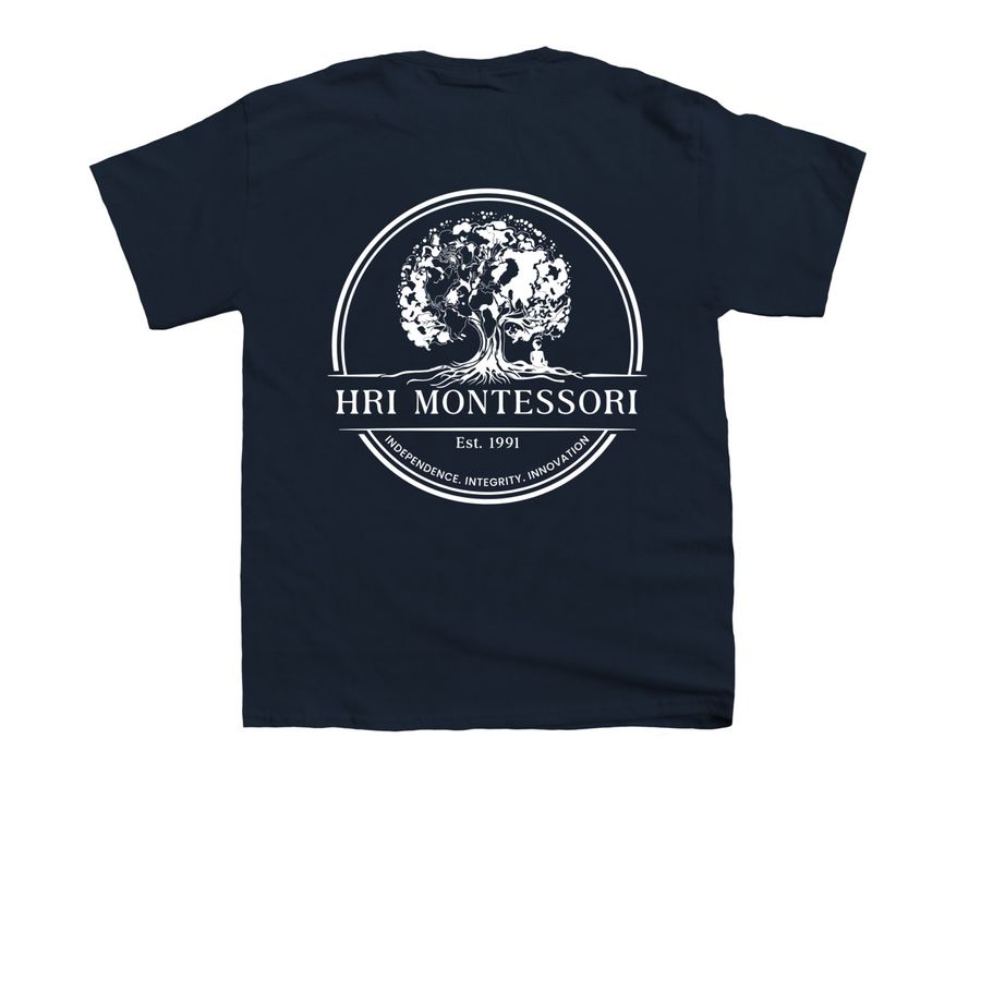 Pride Logo- Youth Shirts, a Navy Youth Unisex Tee (back-view)