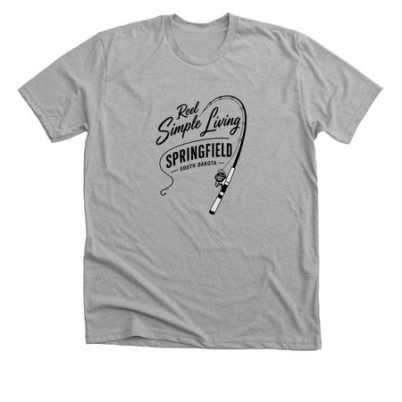 Reel Simple, a Athletic Heather Premium Unisex Tee