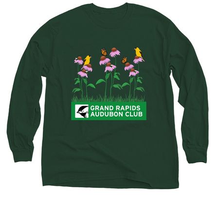 Birds, Bees, & Butterflies, a Forest Green Classic Long Sleeve Tee